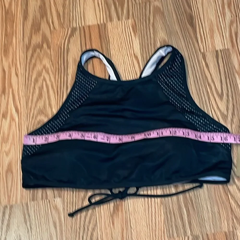 Rachel Roy Black Bikini, 2 piece Swimsuit, strappy, XL